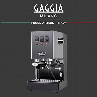 ����� ��� ����� ������ ���� Gaggia Classic Industrial Grey   