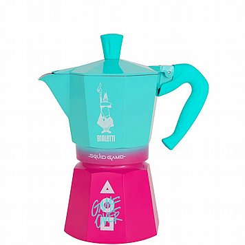 מקינטה Bialetti Moka Express ל-6 כוסות - SQUID GAME מקינטה Bialetti Moka Express ל-6 כוסות - SQUID GAME