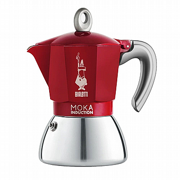 ������ ������ ����  4 ����� ��������� ���� ���� BIALETTI MOKA INDUCTION RED 4 CUPS