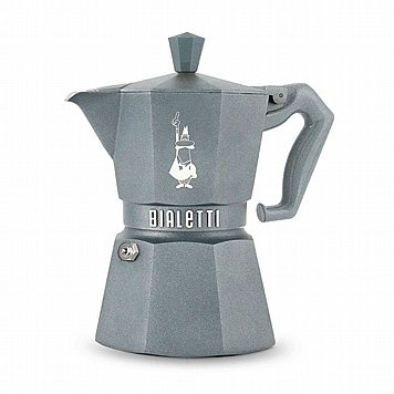 מקינטה Bialetti Moka Exclusive Induction ל-3 כוסות אפור כסוף מקינטה Bialetti Moka Exclusive Induction ל-3 כוסות אפור כסוף