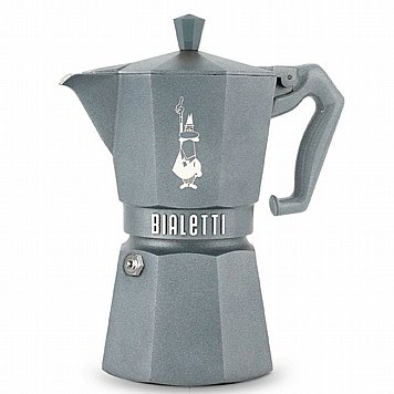 מקינטה Bialetti Moka Exclusive Induction ל-6 כוסות אפור כסוף מקינטה Bialetti Moka Exclusive Induction ל-6 כוסות אפור כסוף