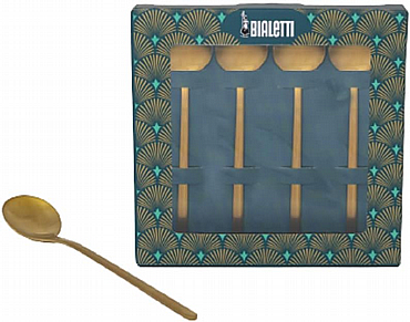 �� 4 ����� ������ ��� ����� BIALETTI 4 Spoons Set Deco Glamour