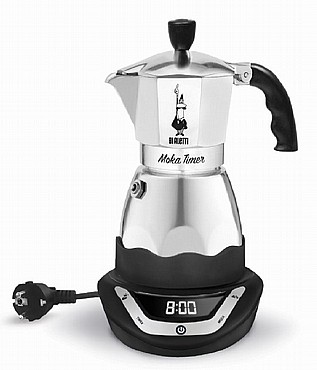 מקינטה חשמלית ביאלטי עם טיימר 6 כוסות  Bialetti Moka Timer
