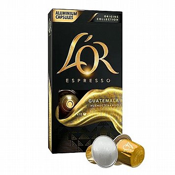 10 קפסולות אלומיניום L’OR Espresso Guatemala תואמות נספרסו® - חוזק 7 10 קפסולות אלומיניום L’OR Espresso Guatemala תואמות נספרסו® - חוזק 7