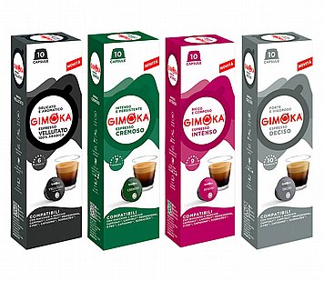 100 קפסולות GIMOKA תואמות קפיטלי ® מיקס לבחירה: 100 קפסולות GIMOKA תואמות קפיטלי ® מיקס לבחירה: