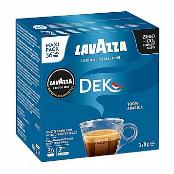 36 קפסולות נטול קפאין Lavazza A Modo Mio Dek חוזק 7 36 קפסולות נטול קפאין Lavazza A Modo Mio Dek חוזק 7