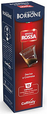 10 ������� ����� Caffitaly ����� ������ CAFFE BORBONE ROSSA DECISA E CREMOSA ���� 9