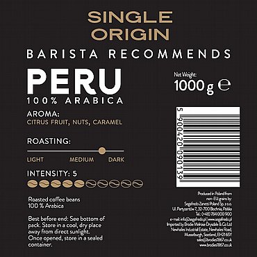 1 �"� ���� ��� �� ��� Segafredo Single Origin Peru 100% arabica
