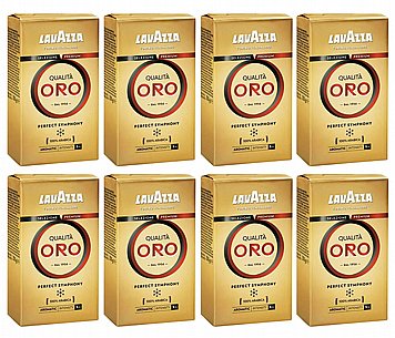 8 אריזות 250 גרם Lavazza Qualit? Oro קפה טחון 8 אריזות 250 גרם Lavazza Qualit? Oro קפה טחון
