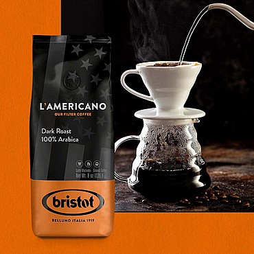  1kg  BRISTOT LAMERICANO - ���� ��� ������� ������� -���� ����� DARK ROAST