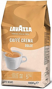 1 ק''ג פולי קפה Lavazza Caffè Crema Dolce חוזק 5 1 ק''ג פולי קפה Lavazza Caffè Crema Dolce חוזק 5