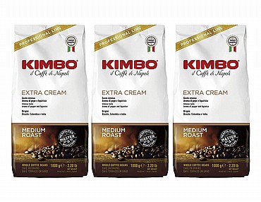 3 �"� ���� ��� ����� ������ ��� - Caffe Kimbo Extra Cream