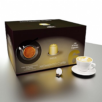 Espressomor אינדיה תואם נספרסו 100 יחידות Espressomor אינדיה תואם נספרסו 100 יחידות