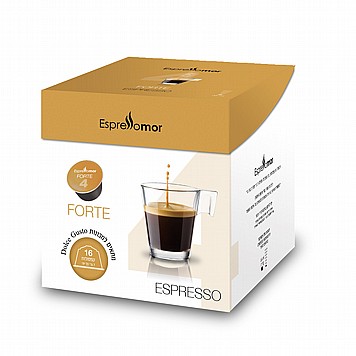 16 קפסולות תואמות דולצה גוסטו Espressomor Forte Dolce Gusto 16 קפסולות תואמות דולצה גוסטו Espressomor Forte Dolce Gusto
