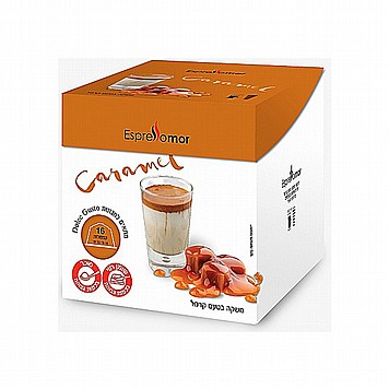 16 קפסולות תואמות דולצ'ה גוסטו Espressomor Caramel Dolce Gusto 16 קפסולות תואמות דולצ'ה גוסטו Espressomor Caramel Dolce Gusto