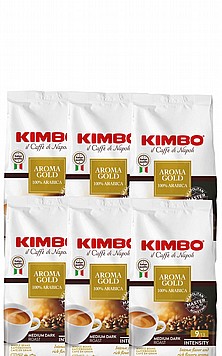 6 ק"ג פולי קפה קימבו Kimbo Espresso Gold 100% Arabica 6 ק"ג פולי קפה קימבו Kimbo Espresso Gold 100% Arabica