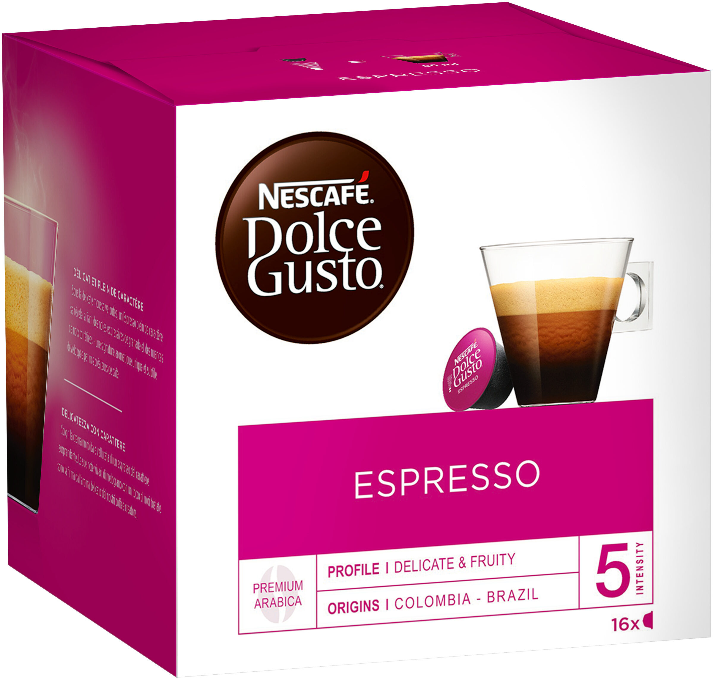 16 קפסולות ®DOLCE GUSTO NESCAFÉ אספרסו 