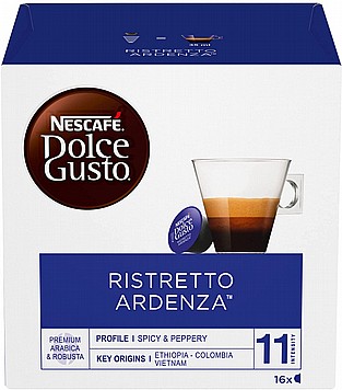 16 קפסולות מקוריות NESCAFÉ אספרסו ריסטרטו ארדנזה חוזק 11 16 קפסולות מקוריות NESCAFÉ אספרסו ריסטרטו ארדנזה חוזק 11
