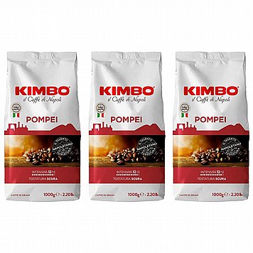 1 ק"ג פולי קפה Kimbo Pompei coffee חוזק 12 1 ק"ג פולי קפה Kimbo Pompei coffee חוזק 12