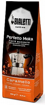 250 גרם קפה טחון ביאלטי קרמלו למקינטה BIALETTI PERFETTO MOKA CARAMELLO בפחית 250 גרם קפה טחון ביאלטי קרמלו למקינטה BIALETTI PERFETTO MOKA CARAMELLO בפחית