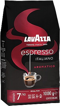 1 ק"ג פולי קפה Lavazza Espresso Italiano Aromatico חוזק 7 1 ק"ג פולי קפה Lavazza Espresso Italiano Aromatico חוזק 7