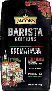 JACOBS BARISTA   CREMA BELLA ITALIA 1KG COFFEE BEANS