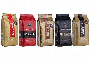 4 ק"ג פולי קפה MOKADOR MIX מיקס לבחירה 4 ק"ג פולי קפה MOKADOR MIX מיקס לבחירה
